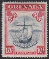 1938-50 10s Slate-blue & Carmine Lake (wide) Perf 14, SG 163d, Very Fine Mint For More Images, Please Visit Http://www.s - Grenade (...-1974)