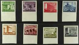 1952 Budapest Buildings Complete Set, Scott 1004/11, IMPERF, Never Hinged Mint. (8 Stamps) For More Images, Please Visit - Other & Unclassified