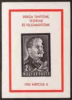 1953 Death Of Stalin 2Ft Miniature Sheet, Scott 1035, IMPERF, Never Hinged Mint. For More Images, Please Visit Http://ww - Andere & Zonder Classificatie