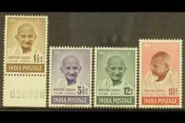 1948 Gandhi Complete Set, SG 305/08, Very Fine Mint, Very Fresh. (4 Stamps) For More Images, Please Visit Http://www.san - Altri & Non Classificati