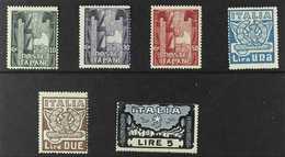 1923 Fascist March Complete Set (Sass. S. 26, Scott 159/64, SG 146/51), Never Hinged Mint. (6 Stamps) For More Images, P - Zonder Classificatie