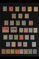 1883-1911 OLD TIME MINT COLLECTION Presented On A Stock Page That Includes 1883-92 1d Rose, Others To 2s And 5s, 1889-91 - Jamaïque (...-1961)