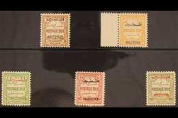 OCCUPATION OF PALESTINE POSTAGE DUE. 1948 Multi Script Wmk - Perf 12 Set, SG PD 25/29, Fine Mint (5 Stamps) For More Ima - Jordanie