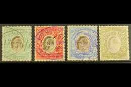 1904-7 4r, 5r, 10r & 20r Wmk Mult Crown CA, SG 29/32, Fiscally Used (4). For More Images, Please Visit Http://www.sandaf - Vide