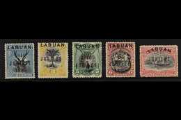 1896 Jubilee Set Less 1c (2c To 8c, SG 84/88) Fine Mint. Fresh And Attractive! (5 Stamps) For More Images, Please Visit  - Noord Borneo (...-1963)