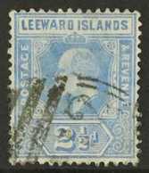 1907-11 2½d Bright Blue, Wide "A" Variety, SG 40a, With Neat Part "A12" Cancel. For More Images, Please Visit Http://www - Leeward  Islands