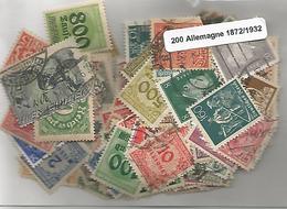 Lot 200 Timbres D'Allemagne Avant 1932 - Andere & Zonder Classificatie