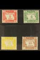 TRENGGANU POSTAGE DUE 1937 Complete Set, SG D1/4, Very Fine Mint. (4 Stamps) For More Images, Please Visit Http://www.sa - Autres & Non Classés