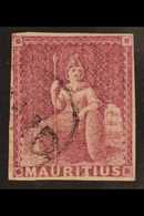 1858-62 (9d) Dull Magenta Britannia, SG 29, Very Fine Used With Circle "Paid" Cancel, Four Small To Good Margins, Very F - Maurice (...-1967)