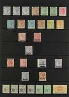 1883-1902 MINT COLLECTION On Stock Pages, Includes 1883-94 Set (ex 4c Orange), 1883 16c On 17c, 1883 16c On 17c, 1886 2c - Mauritius (...-1967)