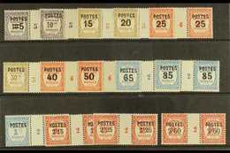 1937-38 Surcharge Set Complete Set Yv. 140/53, Each As A Very Fine Millesime Pair, Never Hinged Mint . Scarce Set. (14 P - Andere & Zonder Classificatie