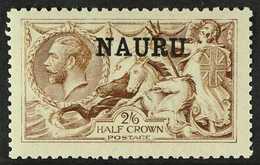 1916 - 23 2s 6d Yellow-brown, DLR Seahorse, SG 20, Fine And Fresh Mint. For More Images, Please Visit Http://www.sandafa - Nauru