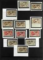 1916 - 23 SEAHORSE SELECTION Mint And Used Selection Of DeLaRue And Waterlow Seahorses Showing A Good Range Of Shades An - Nauru