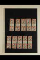 1957 COUNTER COIL PAIRS COMPLETE COLLECTION A Seldom Seen, Complete Counter Coil Pairs Collection Of The QEII Definitive - Altri & Non Classificati