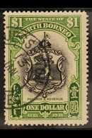 1931 $1 Black And Yellow- Green Anniversary, SG 300, Fine Cds Used. For More Images, Please Visit Http://www.sandafayre. - Nordborneo (...-1963)