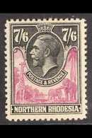 1925 7s6d Rose-purple And Black, SG 15, Fine Mint. For More Images, Please Visit Http://www.sandafayre.com/itemdetails.a - Northern Rhodesia (...-1963)