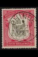 1897-1900 4s Black And Carmine, SG 50, Very Fine Used. For More Images, Please Visit Http://www.sandafayre.com/itemdetai - Nyasaland (1907-1953)