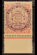 1896-97 6d Mauve And Pink Arms, Die I SG 33,  Very Fin Mint Lower Marginal Example. For More Images, Please Visit Http:/ - Autres & Non Classés