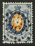 1858 20k Orange And Deep Blue, Arms, Perf 14½ - 15, SG 3, Very Fine Used. Lovely Stamp. Cat SG £2500 For More Images, Pl - Andere & Zonder Classificatie