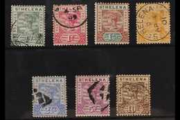 1890-97 Complete Definitive Set, SG 46/52, Very Fine Used, The 1½d Is Mint. (8 Stamps) For More Images, Please Visit Htt - St. Helena