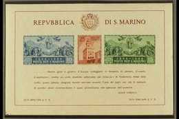 1945 Government Palace Miniature Sheet, SG MS 308a, Sass 7, Never Hinged Mint For More Images, Please Visit Http://www.s - Altri & Non Classificati