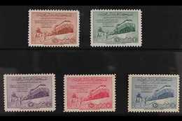 1952 Inauguration Of Dammam-Riyadh Railway Complete Set, SG 372/376, Never Hinged Mint. (5 Stamps) For More Images, Plea - Arabie Saoudite