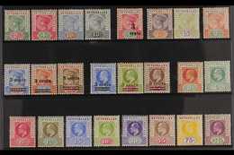 1890-1906 OLD TIME MINT COLLECTION. An All Different Range That Includes QV Ranges To 15c & KEVII Ranges To 2r25c. Fine  - Seychelles (...-1976)