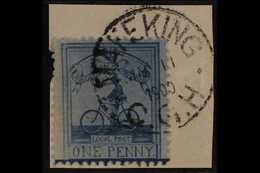 MAFEKING 1900 1d Pale Blue On Blue, Small Format Goodyear, SG 17, Very Fine Used On Piece With Complete Mafeking Cds. Fo - Zonder Classificatie