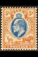 ORANGE RIVER COLONY 5s Blue & Brown, SG 147, Fine Mint For More Images, Please Visit Http://www.sandafayre.com/itemdetai - Unclassified