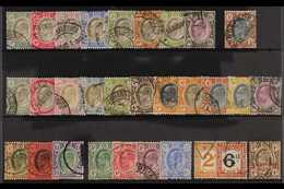 TRANSVAAL 1902-09 KEVII USED RANGES That Includes 1902 CA Wmk Range With Most Values To 2s6d, 1903 1s, 1904-09 Set Of Al - Non Classés