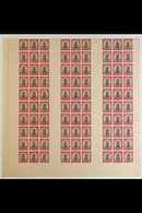 1940-1 HALF SHEET Of 1d Value, Produced For The 1940-1 2s6d "Borderless" Booklets, We See 90 Stamps In 10 Rows Of 9 With - Unclassified