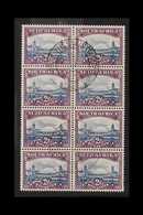 1947-54 2d Slate-blue & Purple SG 116 (Handbook Issue 13), Very Fine Used BLOCK Of 8 With One Stamp Showing Two Dots In  - Non Classés