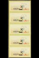 2003 Soccer World Cup Bid, Self-adhesive Postage Label In A Strip Of 5, NO VALUE PRINTED, Clean & Fine - This Was Previo - Unclassified