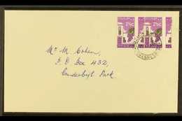 RSA VARIETY 1963-7 2½c Bright Reddish Violet & Emerald, Wmk RSA, GROSSLY MISPERFORATED PAIR On Cover, SG 230a, Neat ORAN - Non Classificati
