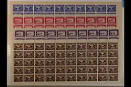 ISLA CRISTINA 1938 25c Lilac, 25c Red, 1p Brown & 1p Blue Patriotic Civil War 'Pro Beneficia' Stamps In Never Hinged Min - Altri & Non Classificati