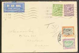 1934 (23 Oct) Envelope From Whitstable, England To Khartoum Bearing GB ½d & 3d Values Tied Alongside An Air Mail Label,  - Soudan (...-1951)