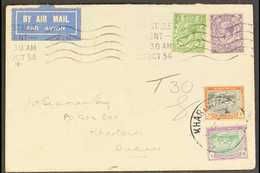 1934 (23 Oct) Envelope From Whitstable, England To Khartoum Bearing GB ½d & 3d Values Tied Alongside An Air Mail Label,  - Soedan (...-1951)