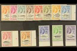 1961 South African Currency Definitives Complete Set, SG 42/54, Superb Never Hinged Mint Marginal Examples. (13 Stamps)  - Tristan Da Cunha