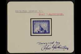 1958 U.N. General Assembly Buildings Issue UNADOPTED ESSAY Of A 4c Ultramarine Design Imperforate & Printed By Photograv - Other & Unclassified