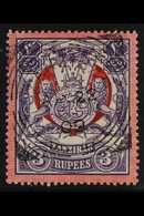 1904 3r Violet And Red "Monogram", SG 222, Very Fine Used. For More Images, Please Visit Http://www.sandafayre.com/itemd - Zanzibar (...-1963)