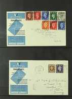 1936-1956 MOSTLY FIRST FLIGHT COVERS On Stock Pages, Includes 1939 Transatlantic Covers, 1945 American Airlines Cover, 1 - Andere & Zonder Classificatie