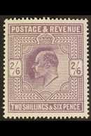 1911 2s 6d Dull Greyish Purple, Somerset House Printing, Ed VII, SG 315, Superb, Well Centered Mint. Scarce Stamp. For M - Ohne Zuordnung