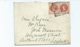 Great Britain Victoria Cover Sg197 Jubilee Pair With Beeston Squared Circle - Storia Postale