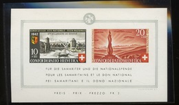 1942 Bloc 7  Ville De Genève  Irréprochable, ** Parfait  Cote 75,-euros - Blocchi & Foglietti