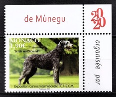 MONACO 2020 -Y.T. N° 3223 / EXPOSITION CANINE INTERNATIONALE 2020 - NEUF ** - Unused Stamps