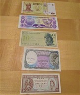 LOT De 5 Billets ( HONGKONG CHINE / MOLDAVA / NICARAGUA / INDONESIE / EGYPTE ) Neufs - Kilowaar - Bankbiljetten