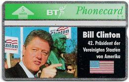 UK - BT - L&G - BTO-015 - Bill Clinton - 232C - 5U, 1992, 10.000ex, Mint - BT Übersee