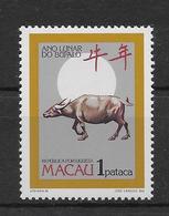 Thème Animaux - Vaches - Buffles - Macao - Neuf ** Sans Charnière - TB - Vaches