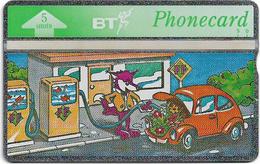 UK - BT - L&G - BTO-042 - Felix The Fox, Petrol Pumps - 306D - 5U, 1993, 30.000ex, Mint - BT Emissions Etrangères