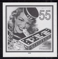 Austria - 2009 - Classic Trademarks - PEZ Peppermint - Stamp Proof (blackprint) - Ensayos & Reimpresiones